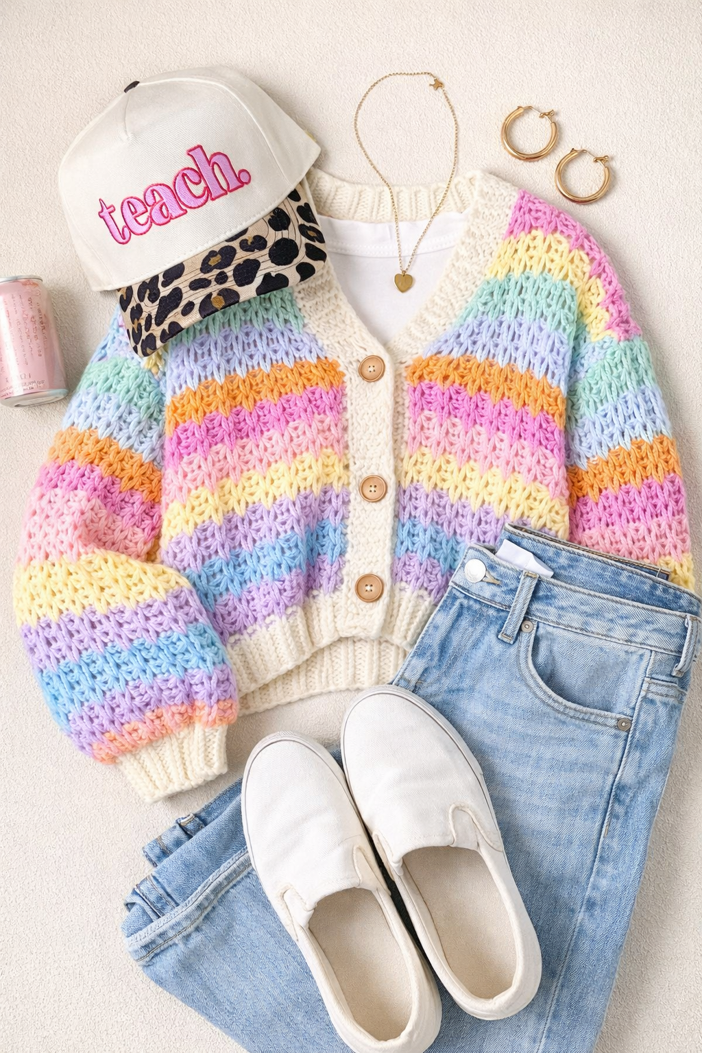 Teach Leopard Brim Hat 🍎