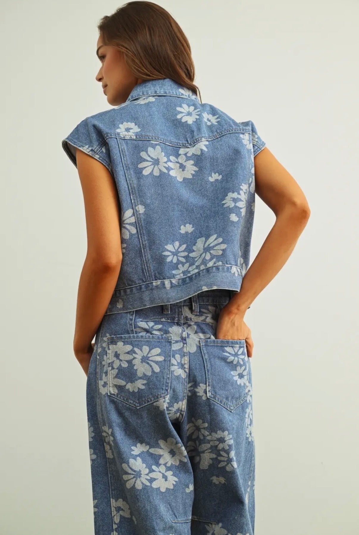 Daisy Denim Vest