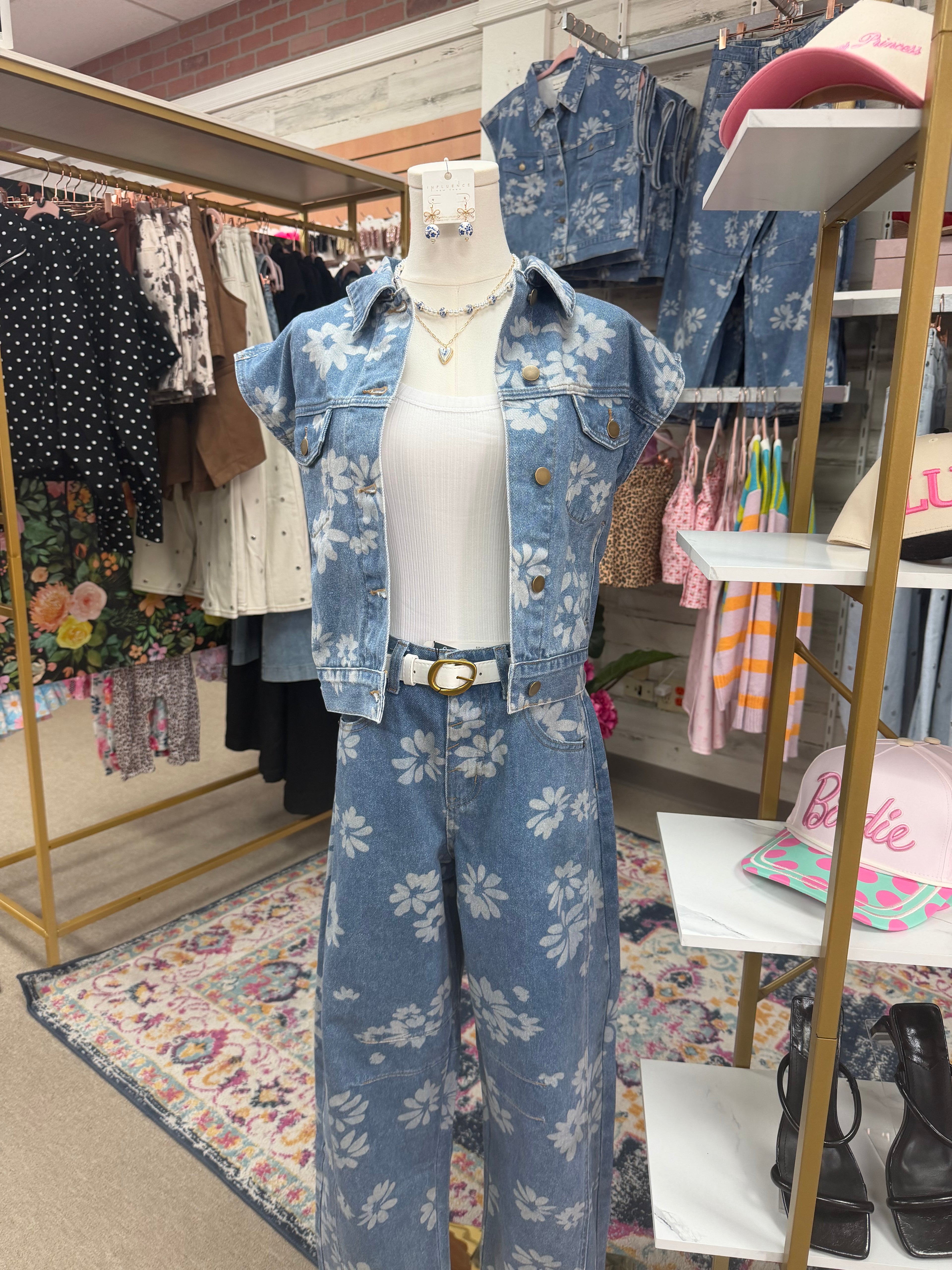 Daisy Denim Vest